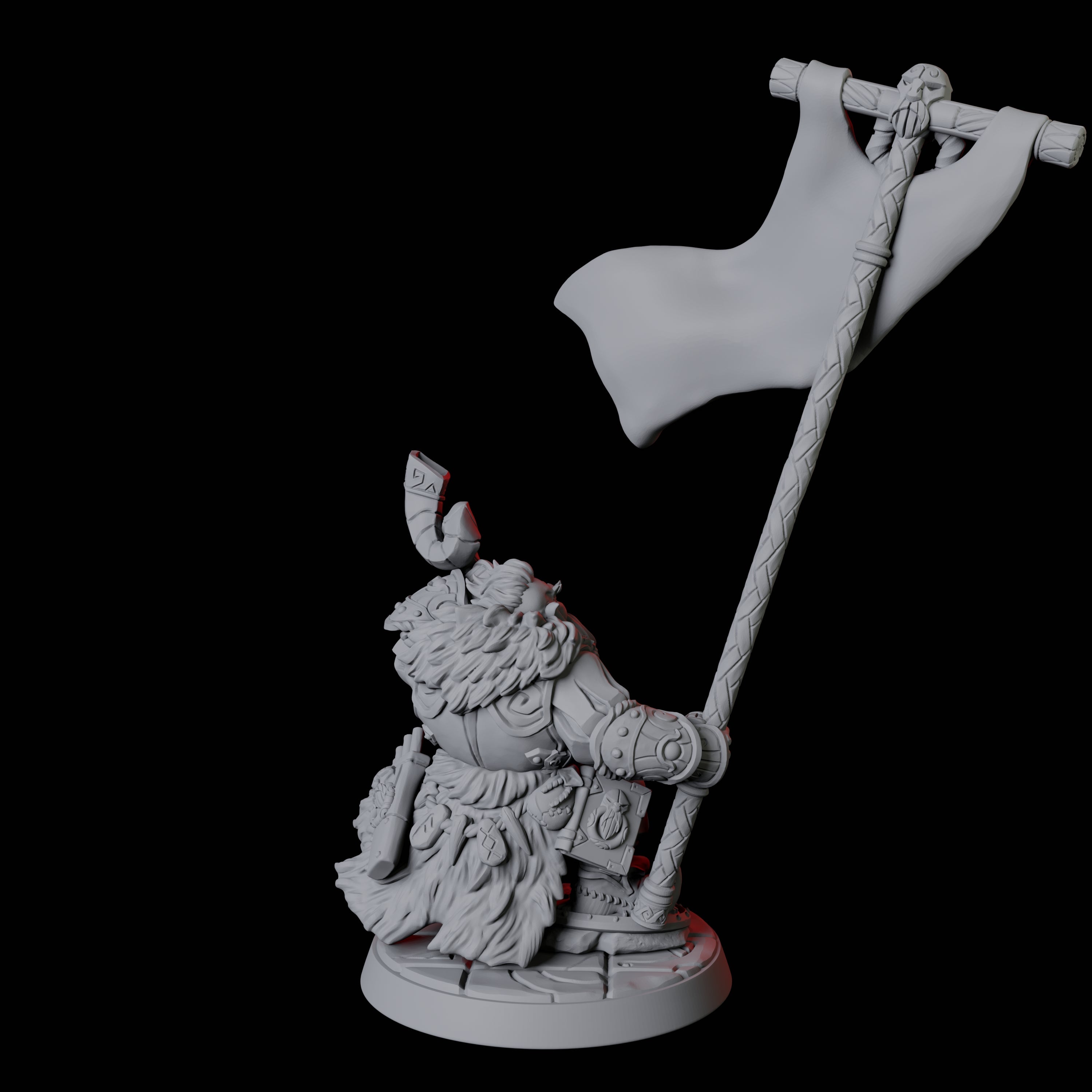 Horn Blowing Ranger Miniature for Dungeons and Dragons, Pathfinder or other TTRPGs