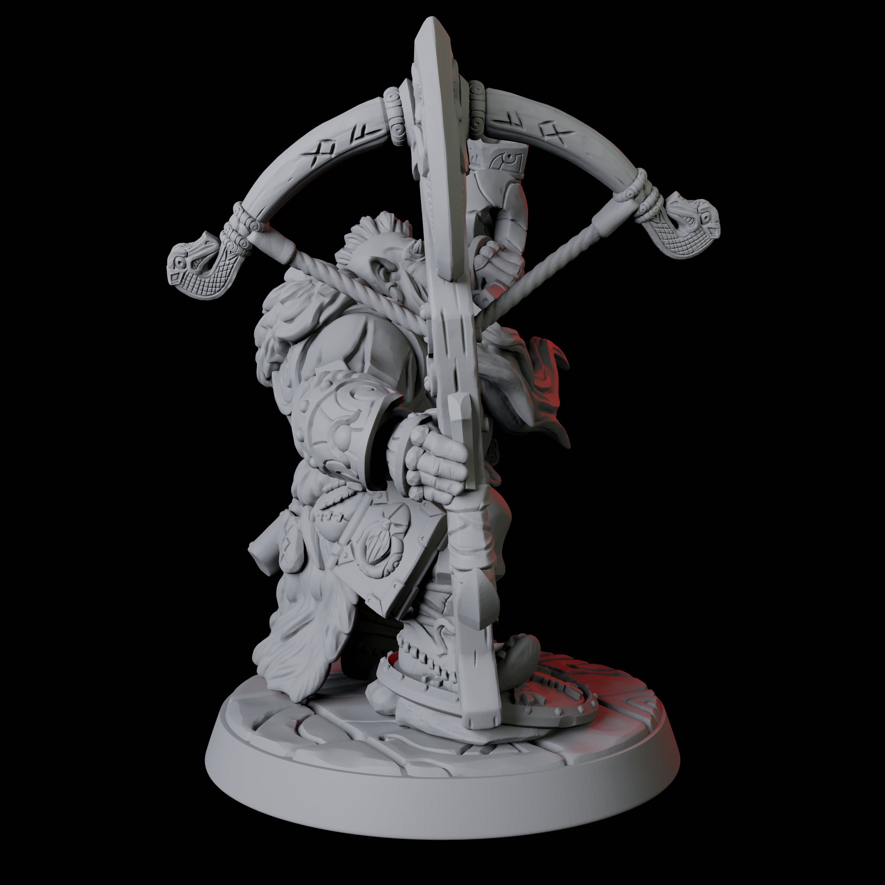 Horn Blowing Ranger Miniature for Dungeons and Dragons, Pathfinder or other TTRPGs