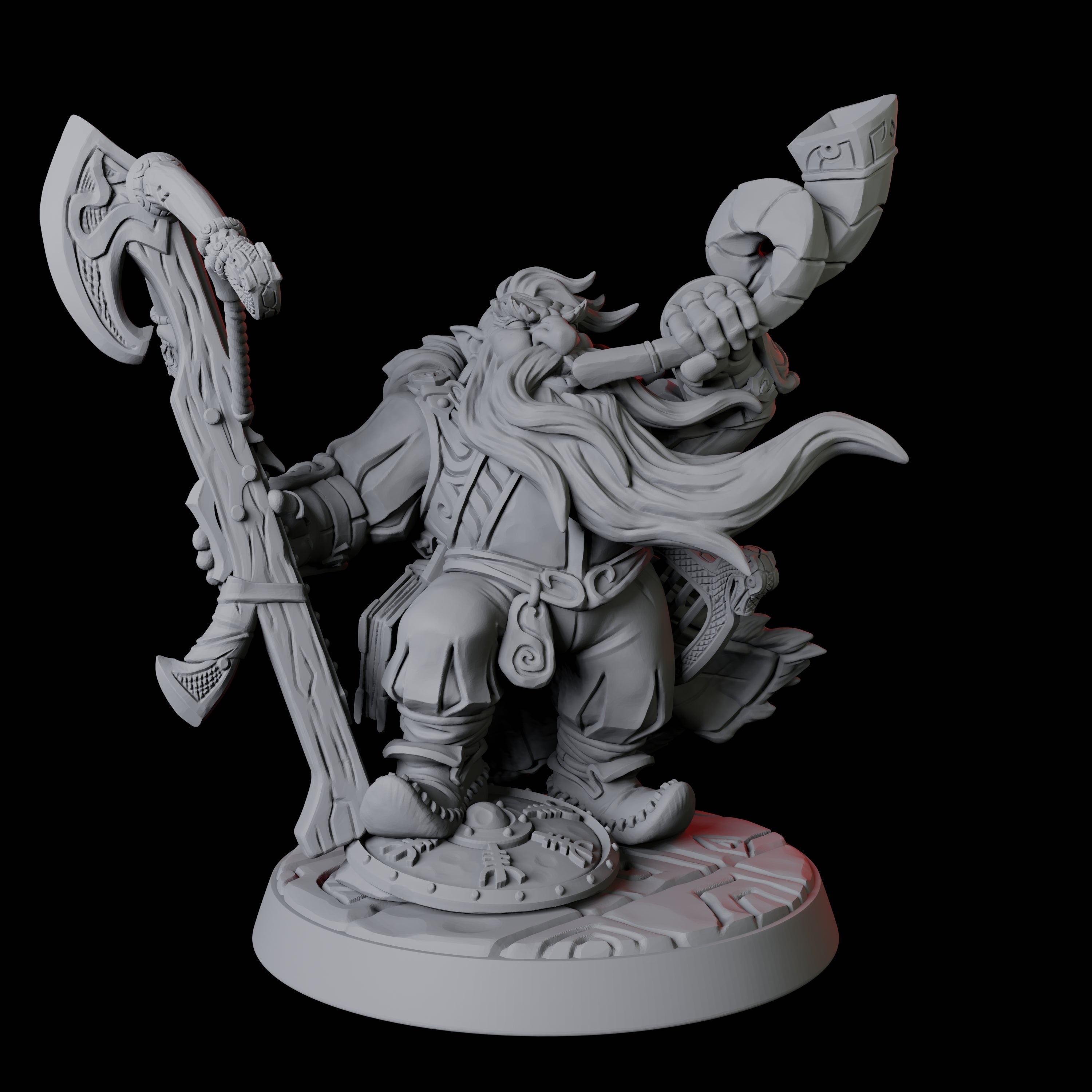 Horn Blowing Ranger Miniature for Dungeons and Dragons, Pathfinder or other TTRPGs