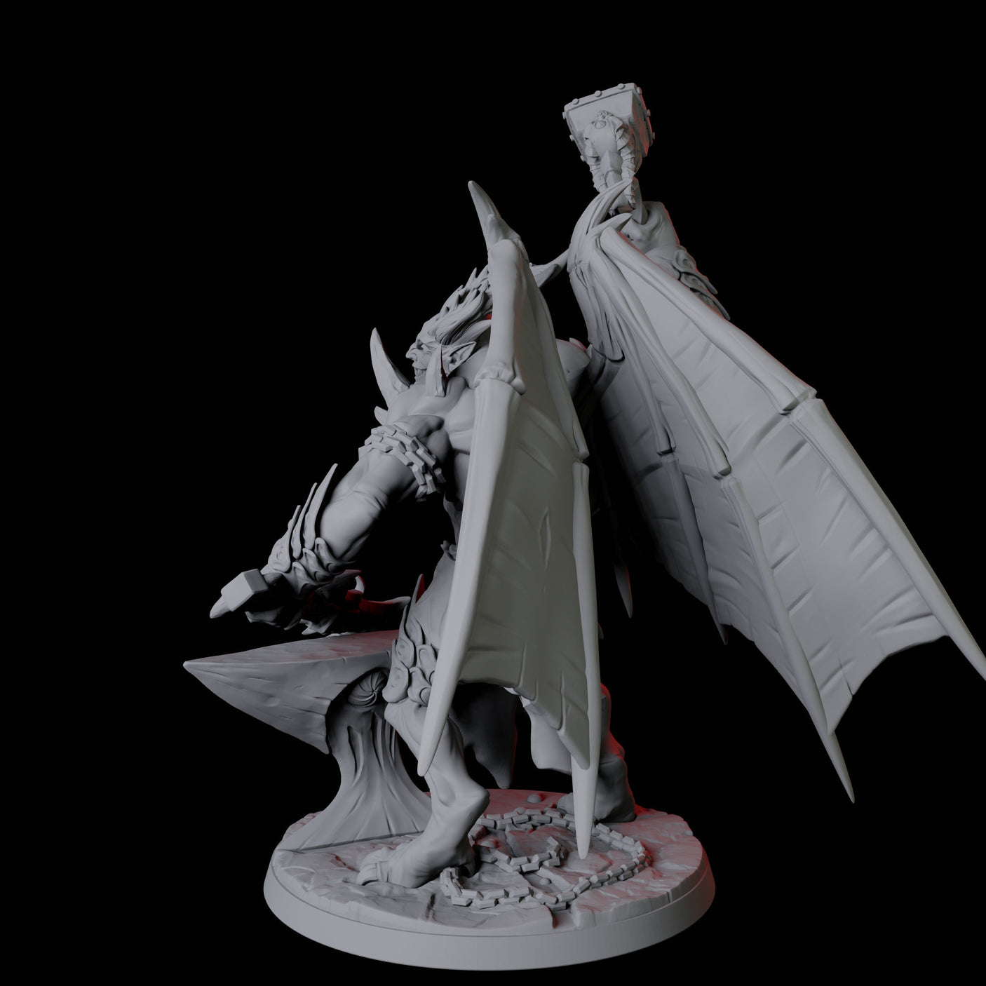 Horned Devil Blacksmith Miniature for Dungeons and Dragons, Pathfinder or other TTRPGs