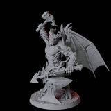 Horned Devil Blacksmith Miniature for Dungeons and Dragons, Pathfinder or other TTRPGs
