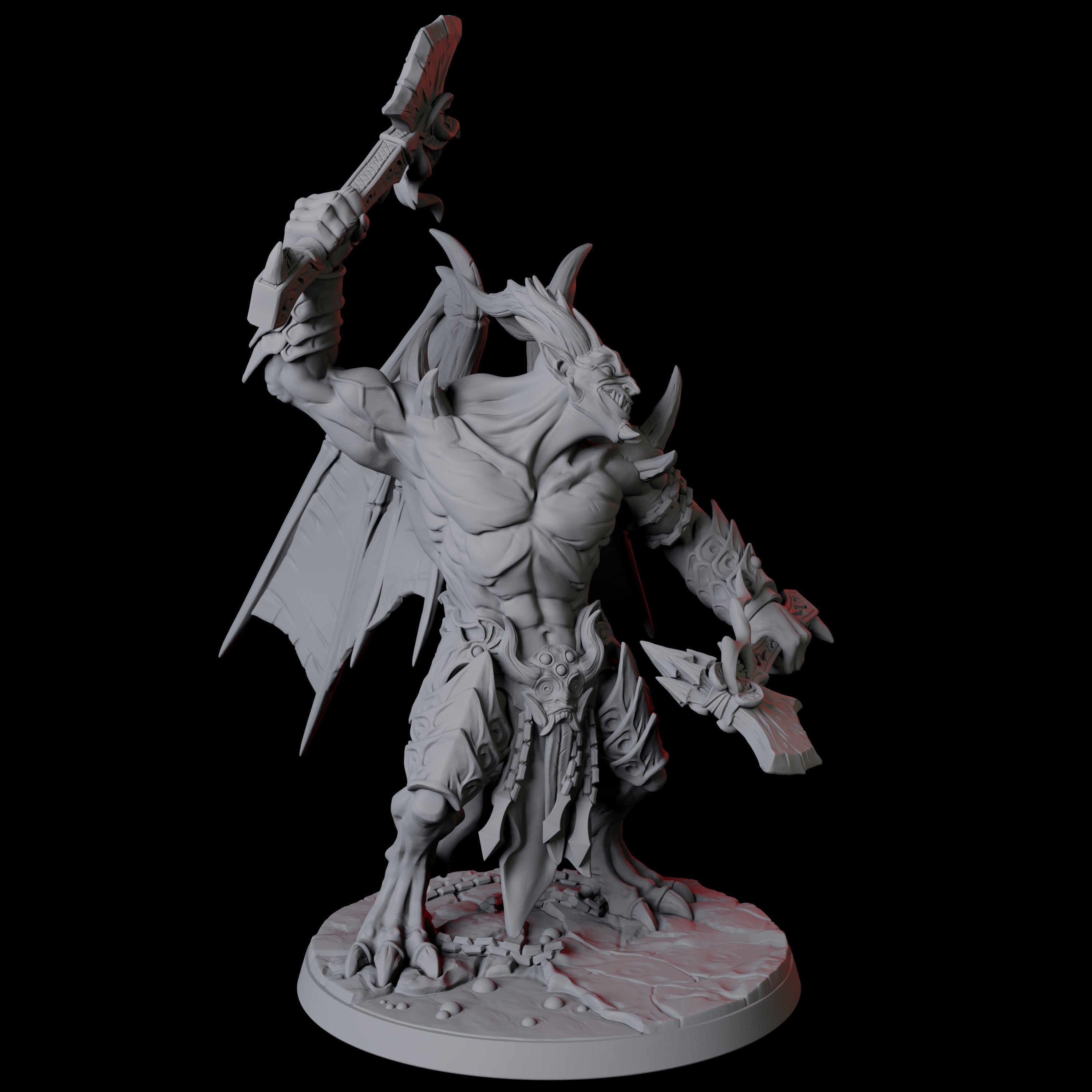 Horned Devil Champion Miniature for Dungeons and Dragons