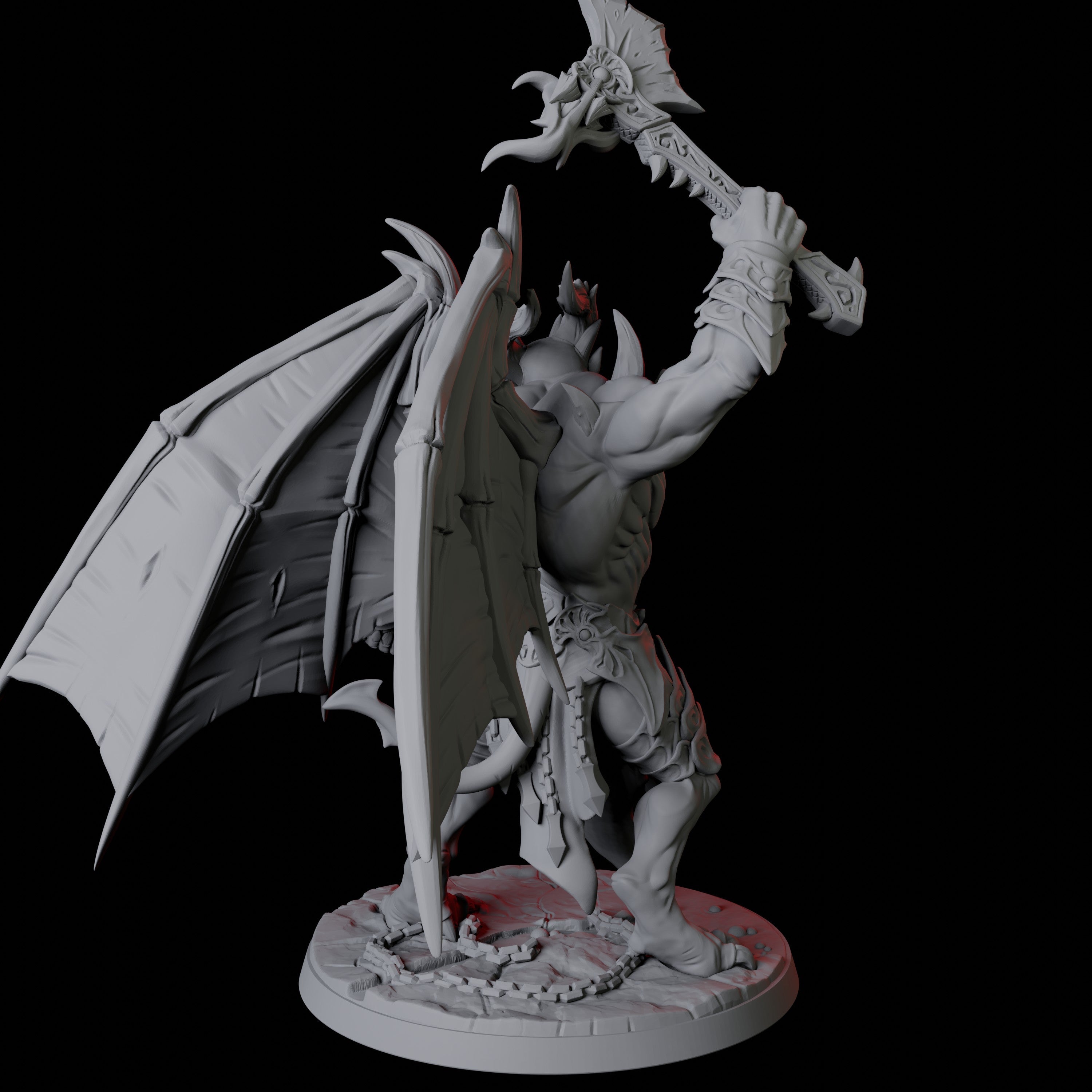 Horned Devil Champion Miniature for Dungeons and Dragons