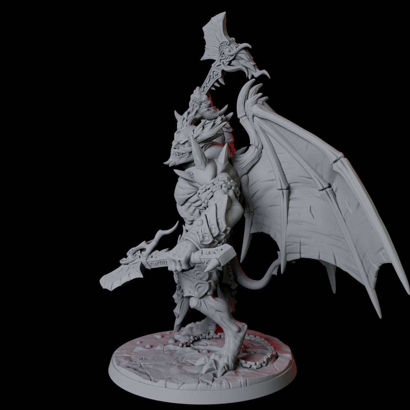 Horned Devil Champion Miniature for Dungeons and Dragons, Pathfinder or other TTRPGs