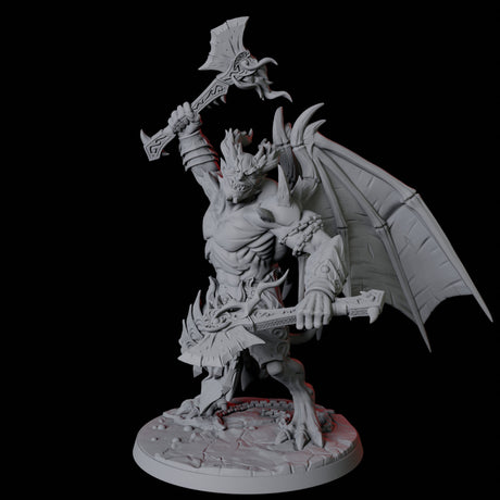 Horned Devil Champion Miniature for Dungeons and Dragons, Pathfinder or other TTRPGs