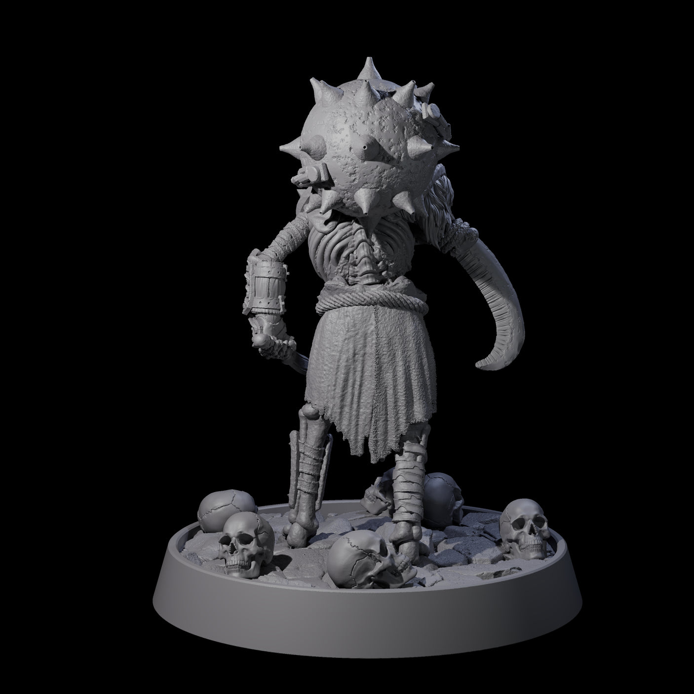 Horrible Undead Horde A Miniature for Dungeons and Dragons, Pathfinder or other TTRPGs