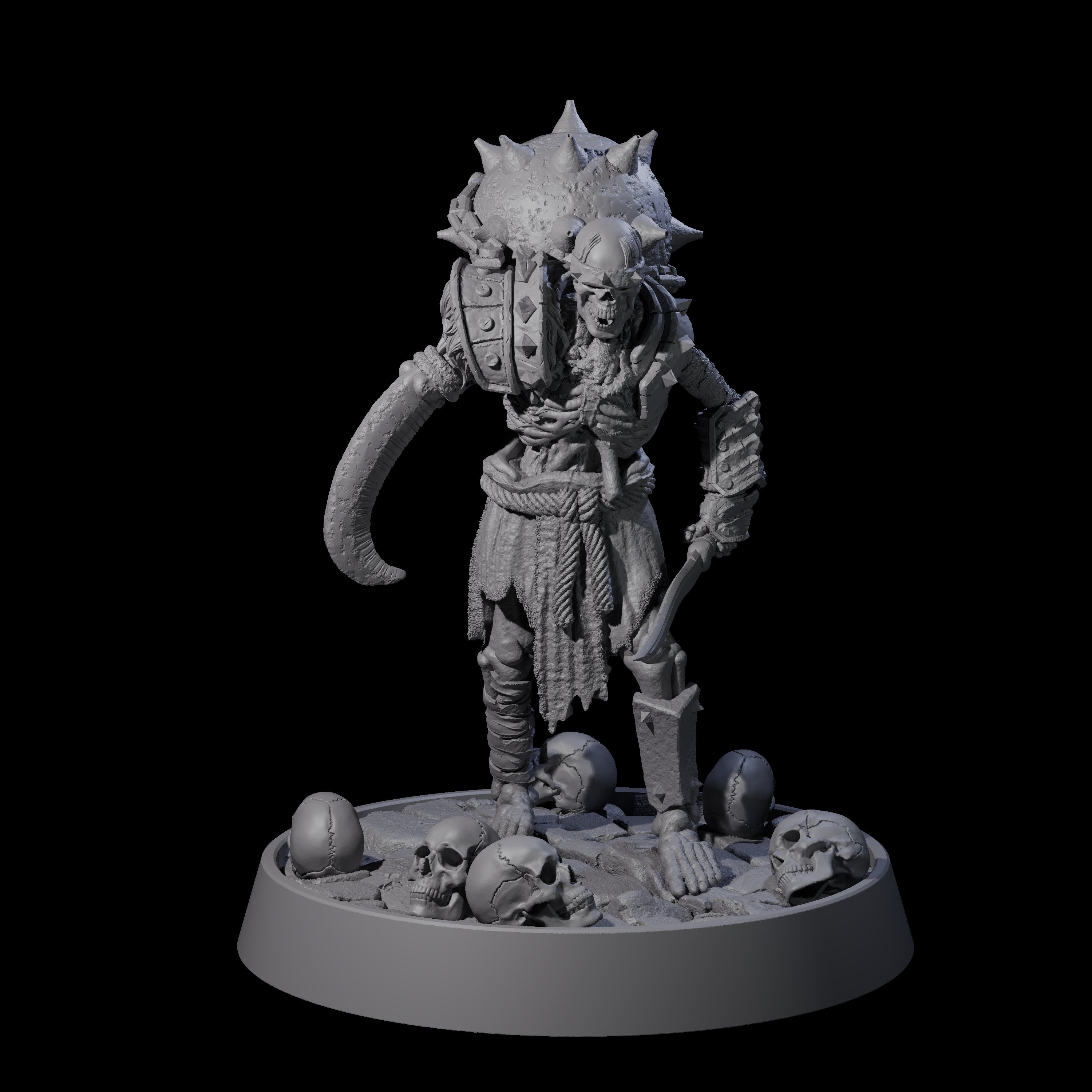 Horrible Undead Horde A Miniature for Dungeons and Dragons, Pathfinder or other TTRPGs