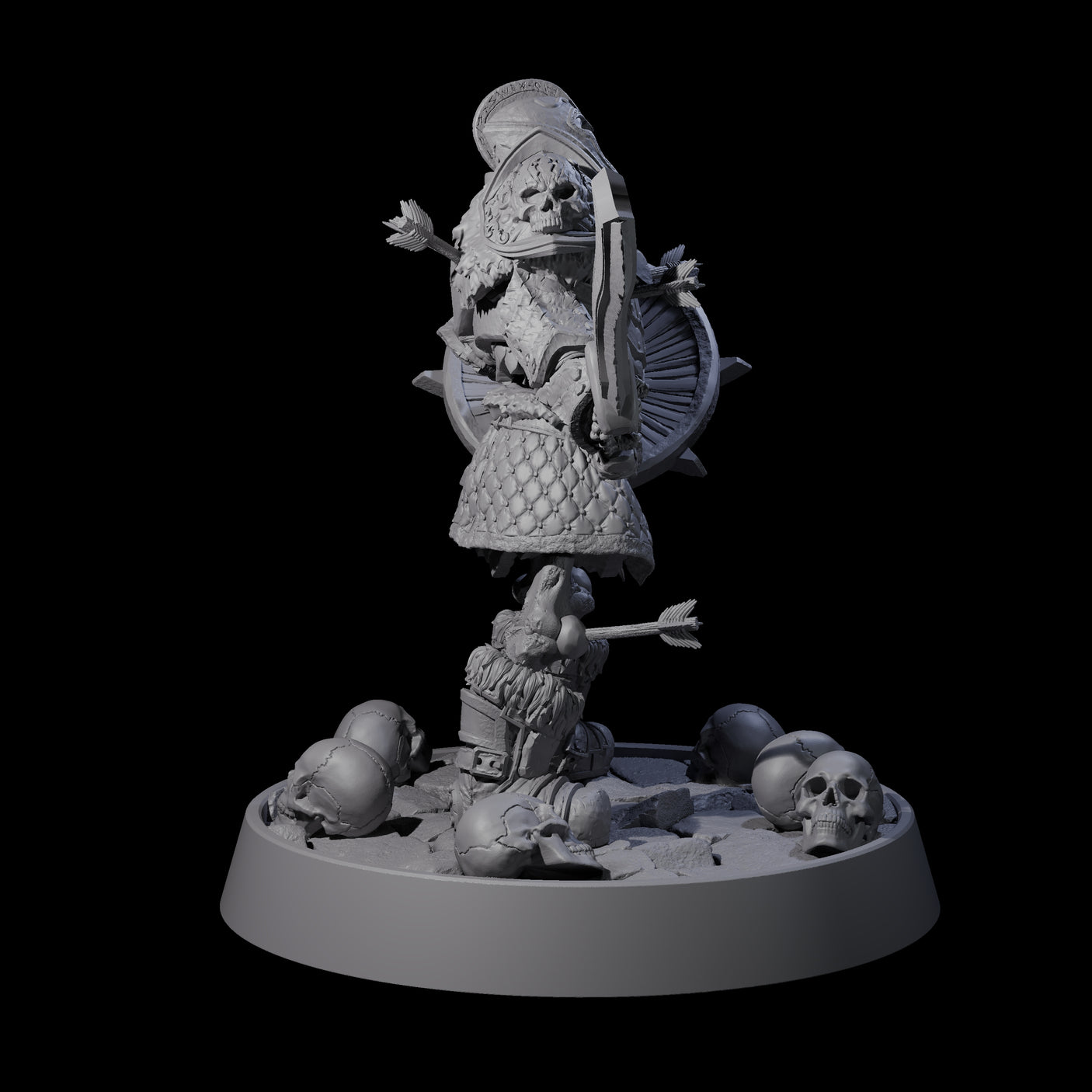 Horrible Undead Horde D Miniature for Dungeons and Dragons, Pathfinder or other TTRPGs