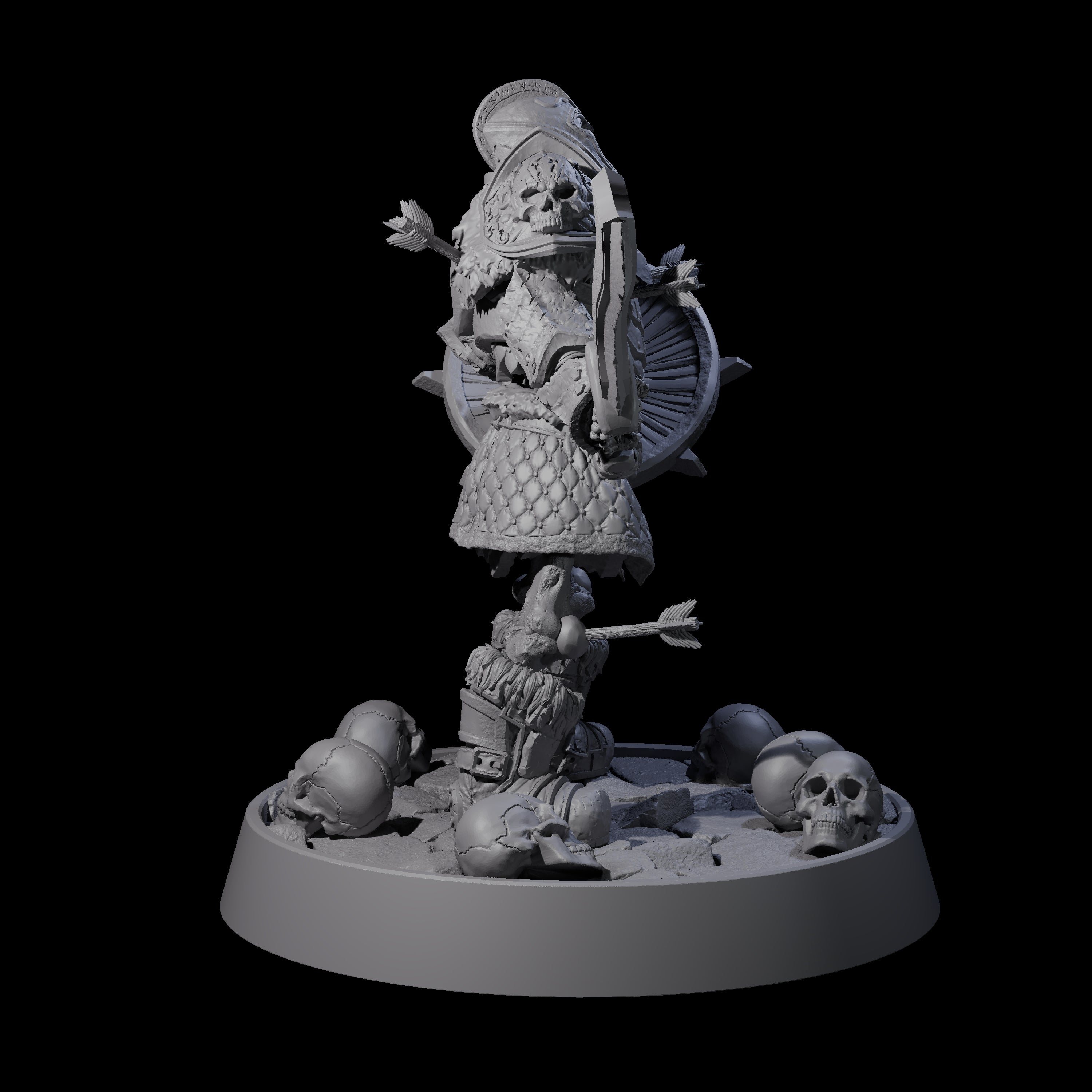 Horrible Undead Horde D Miniature for Dungeons and Dragons, Pathfinder or other TTRPGs