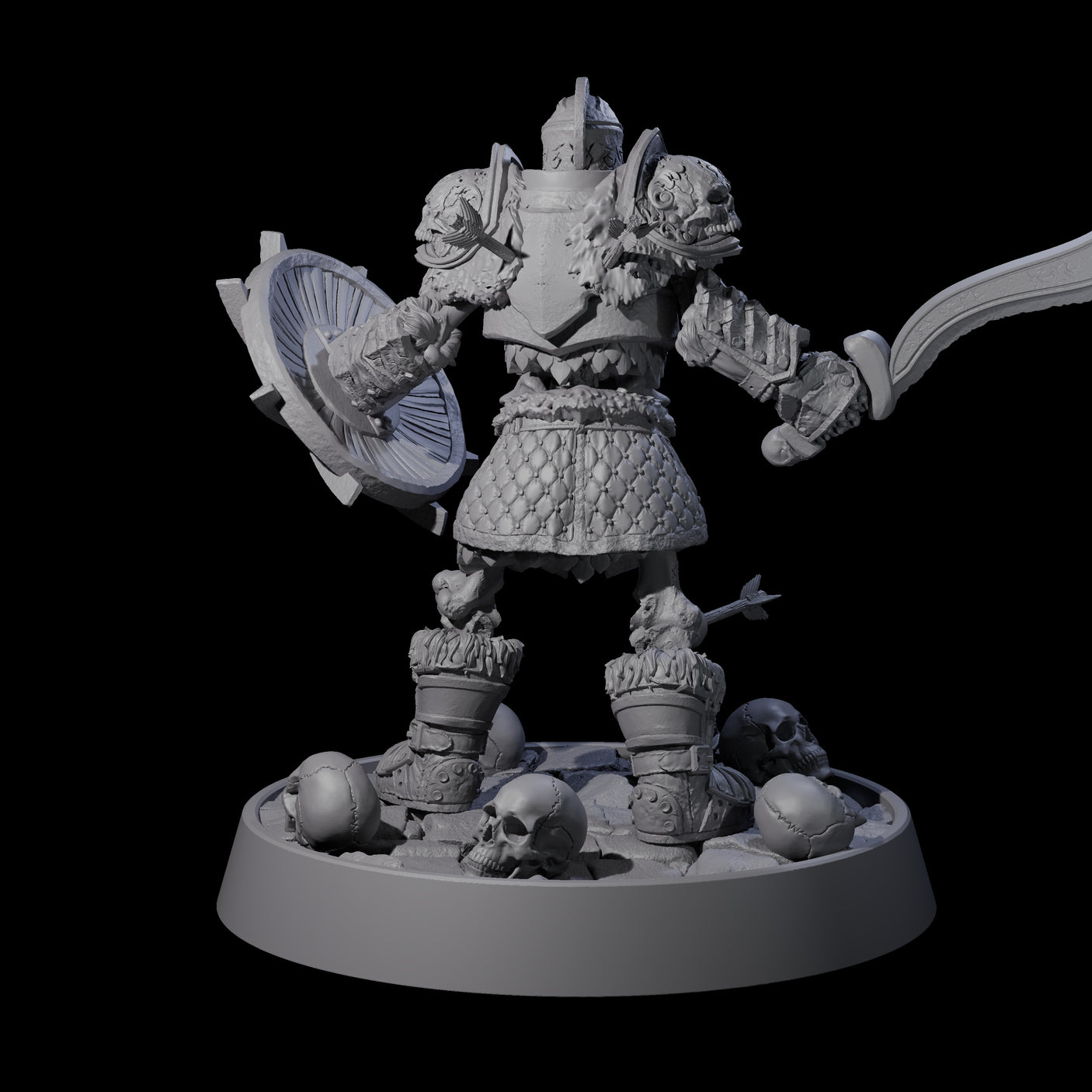 Horrible Undead Horde D Miniature for Dungeons and Dragons, Pathfinder or other TTRPGs
