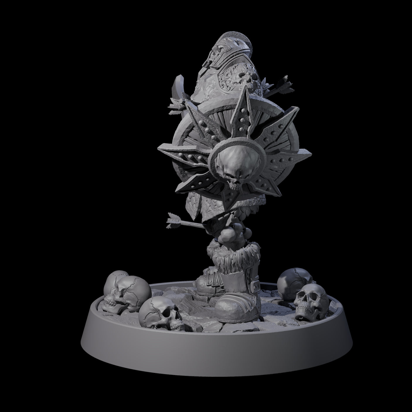 Horrible Undead Horde D Miniature for Dungeons and Dragons, Pathfinder or other TTRPGs