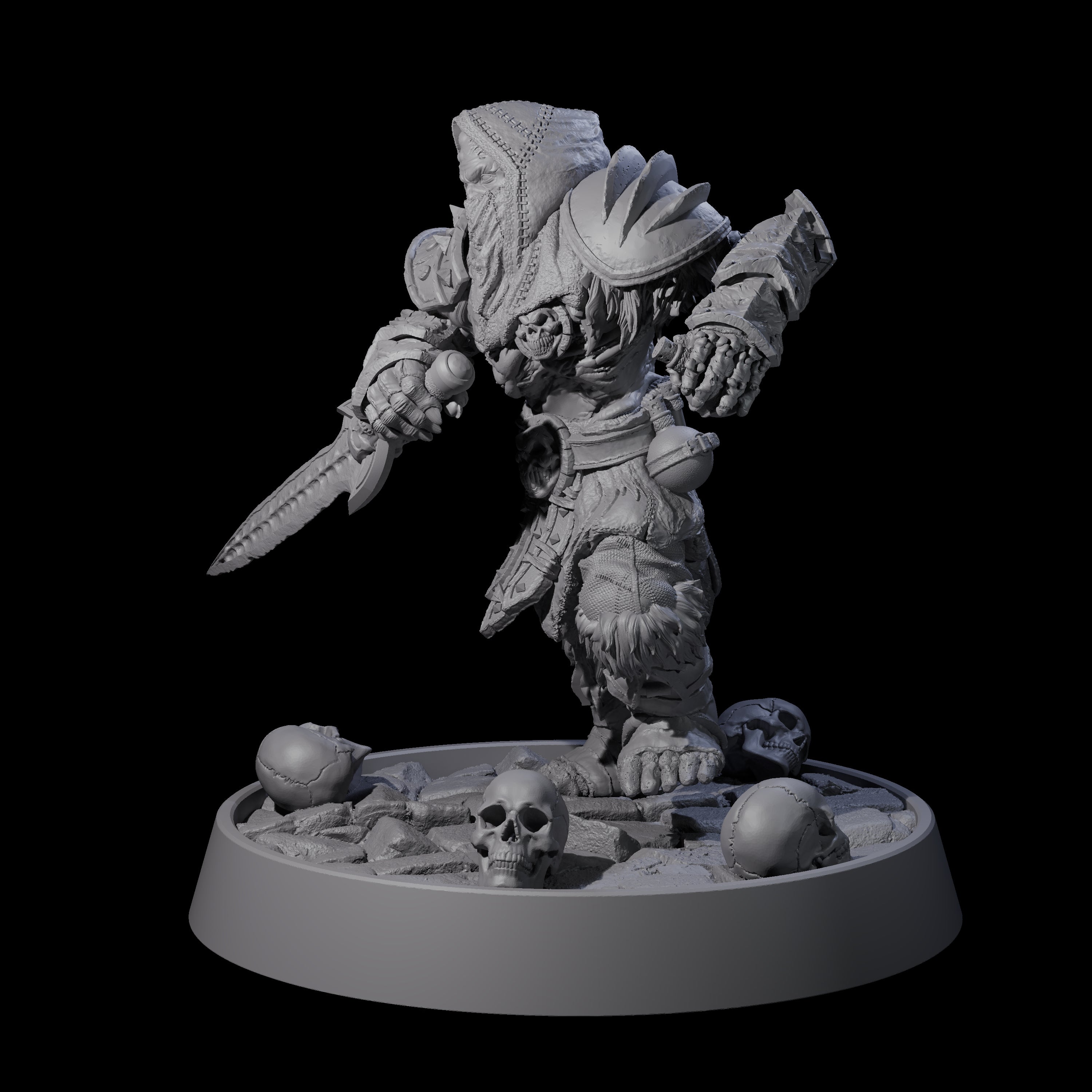Horrible Undead Horde F Miniature for Dungeons and Dragons, Pathfinder or other TTRPGs