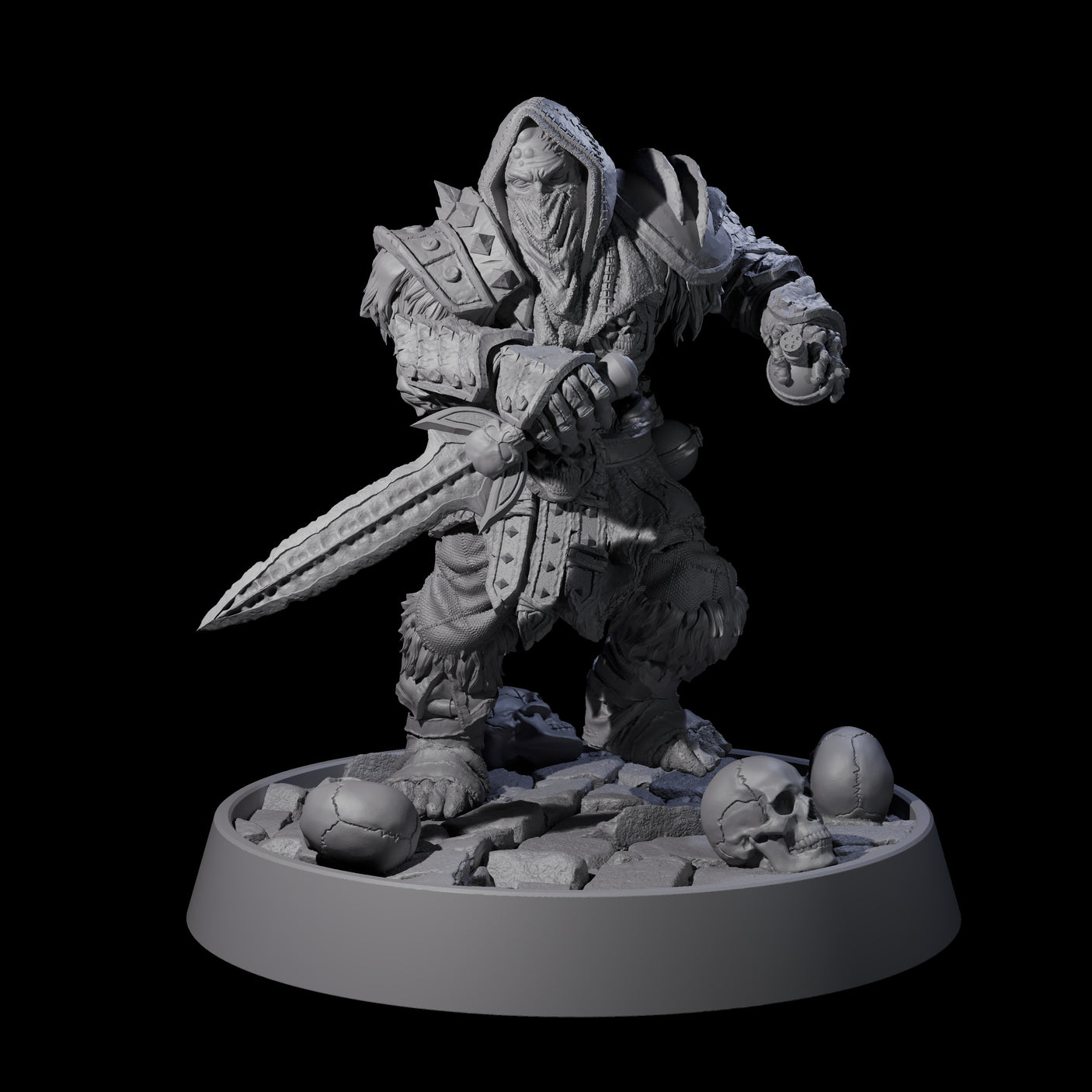 Horrible Undead Horde F Miniature for Dungeons and Dragons, Pathfinder or other TTRPGs