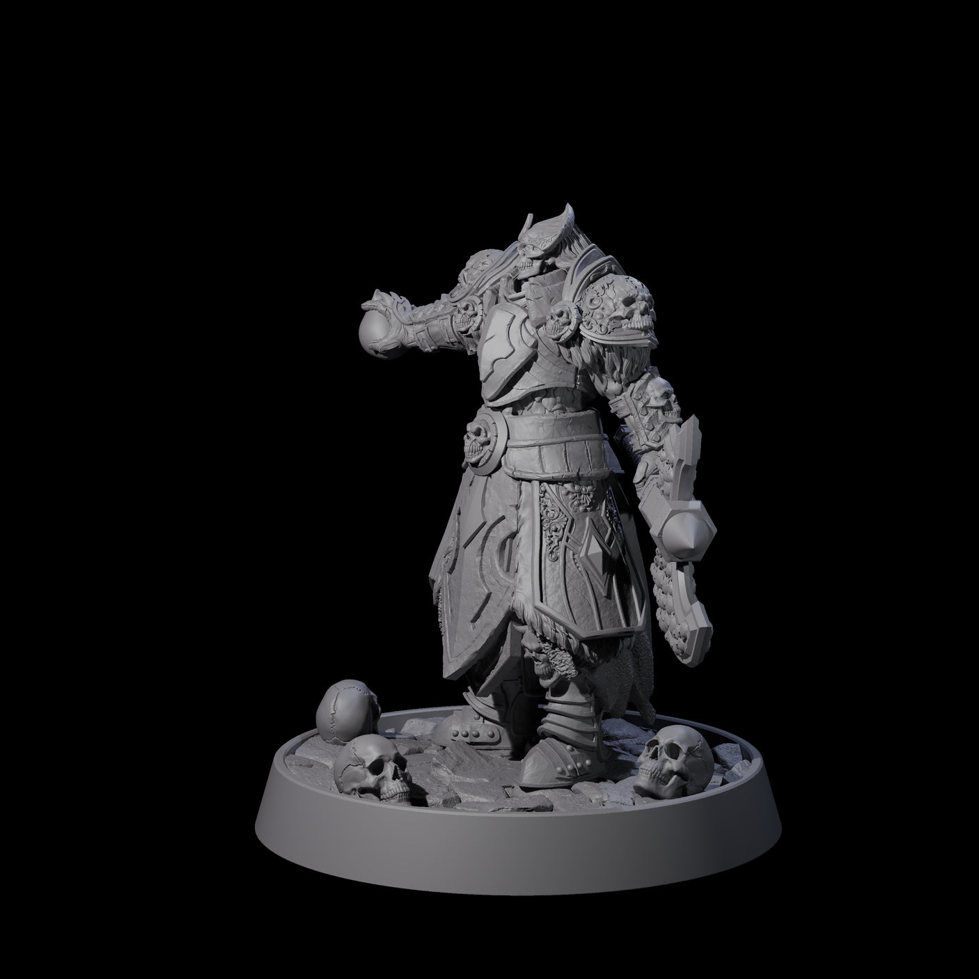 Horrible Undead Horde H Miniature for Dungeons and Dragons, Pathfinder or other TTRPGs