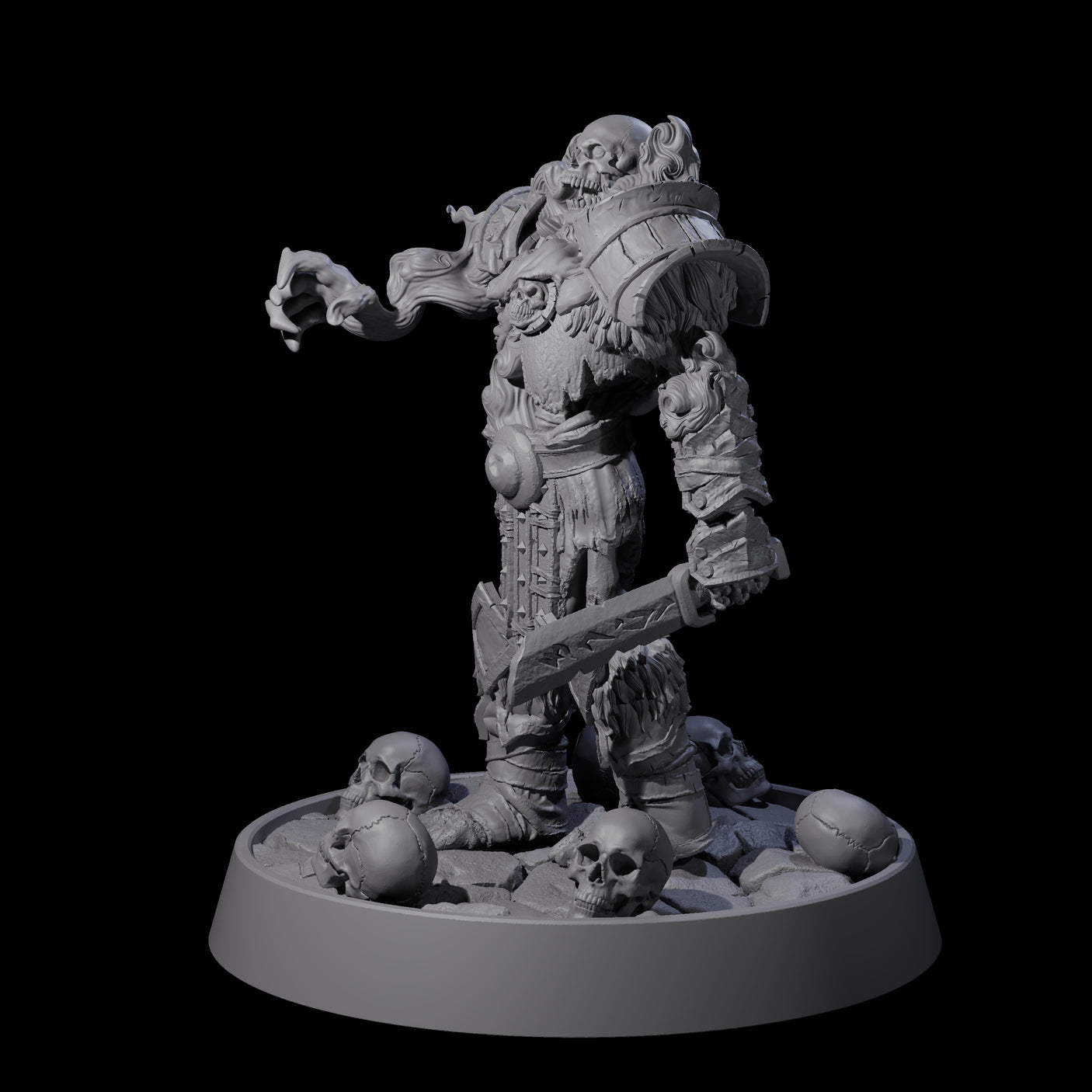 Horrible Undead Horde K Miniature for Dungeons and Dragons, Pathfinder or other TTRPGs
