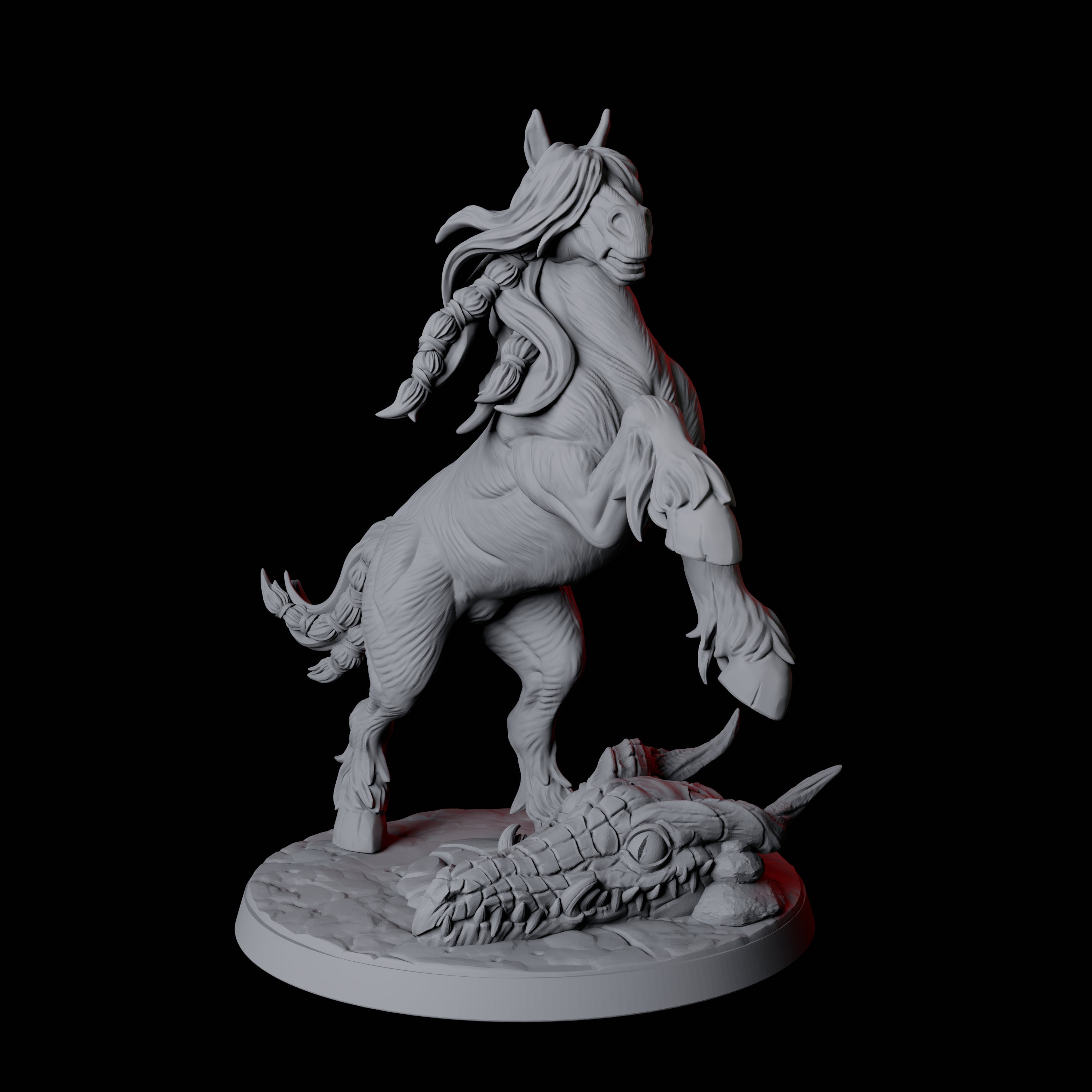 Horse Lord of the Open Plains Miniature for Dungeons and Dragons, Pathfinder or other TTRPGs