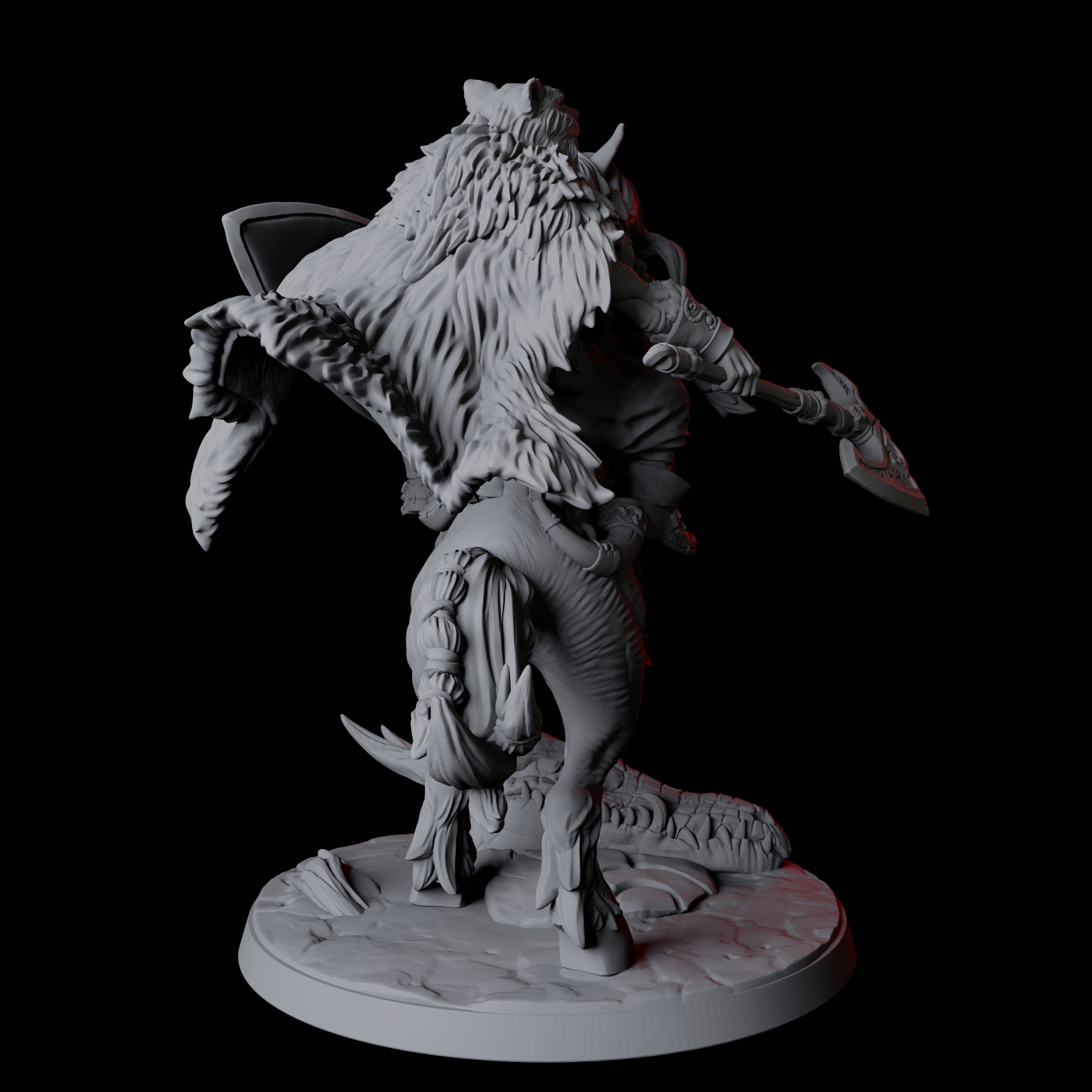 Horse Riding Northman Barbarian Chief Miniature for Dungeons and Dragons, Pathfinder or other TTRPGs