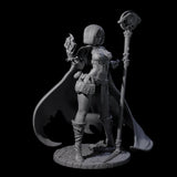 Hot Fire Mage Miniature for Dungeons and Dragons, Pathfinder or other TTRPGs