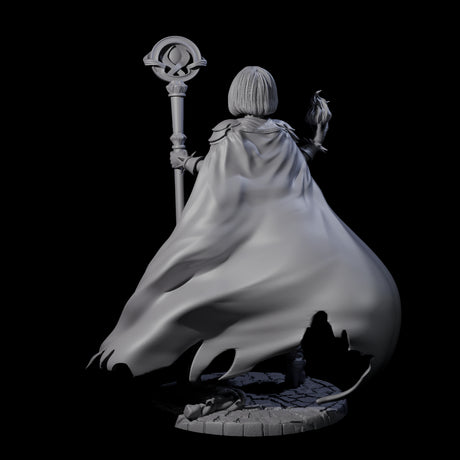 Hot Fire Mage Miniature for Dungeons and Dragons, Pathfinder or other TTRPGs