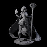 Hot Fire Mage Miniature for Dungeons and Dragons, Pathfinder or other TTRPGs