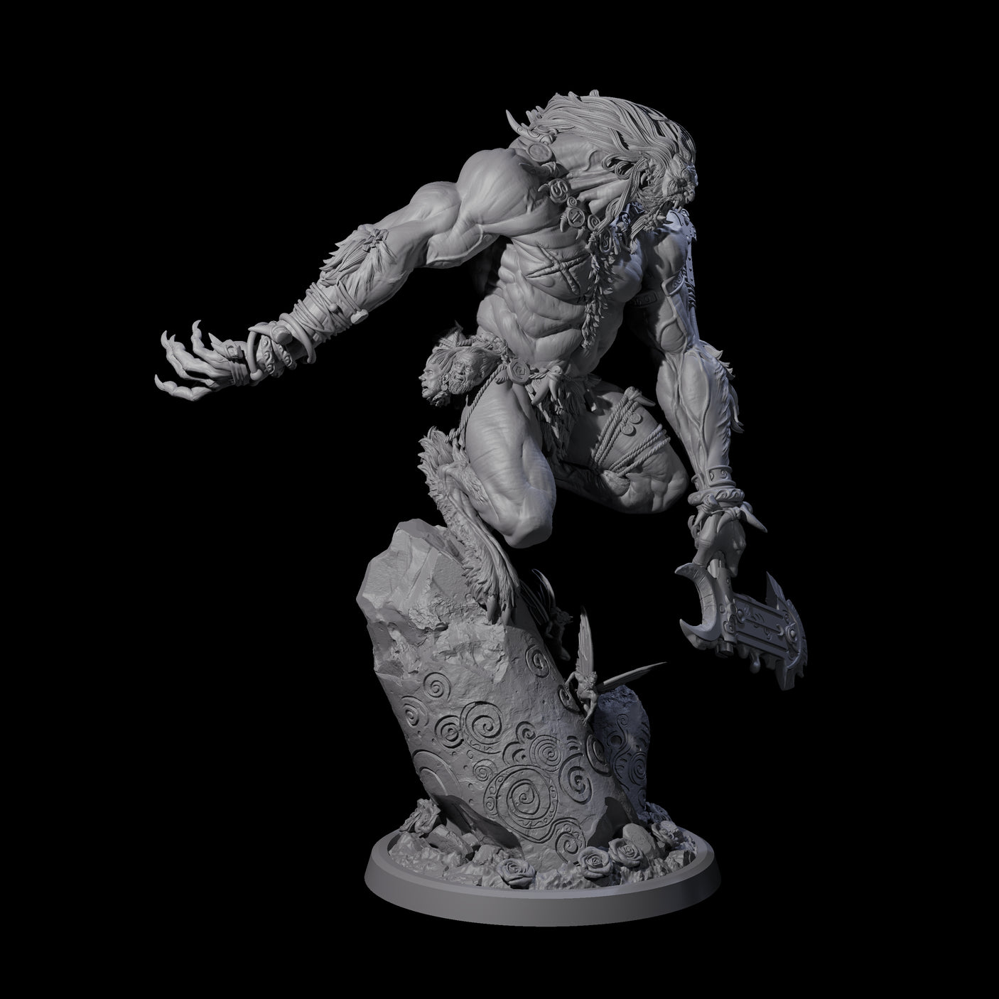Howling Lycan A Miniature for Dungeons and Dragons, Pathfinder or other TTRPGs