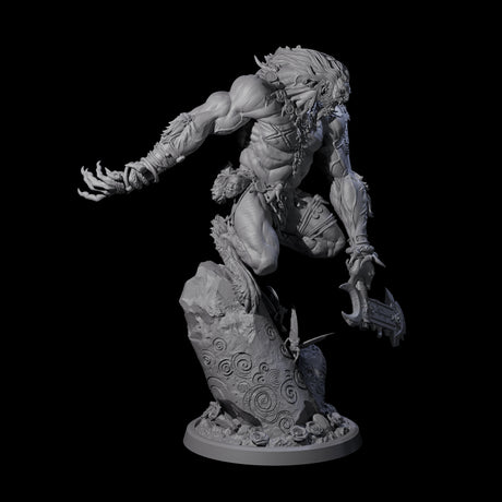 Howling Lycan A Miniature for Dungeons and Dragons, Pathfinder or other TTRPGs