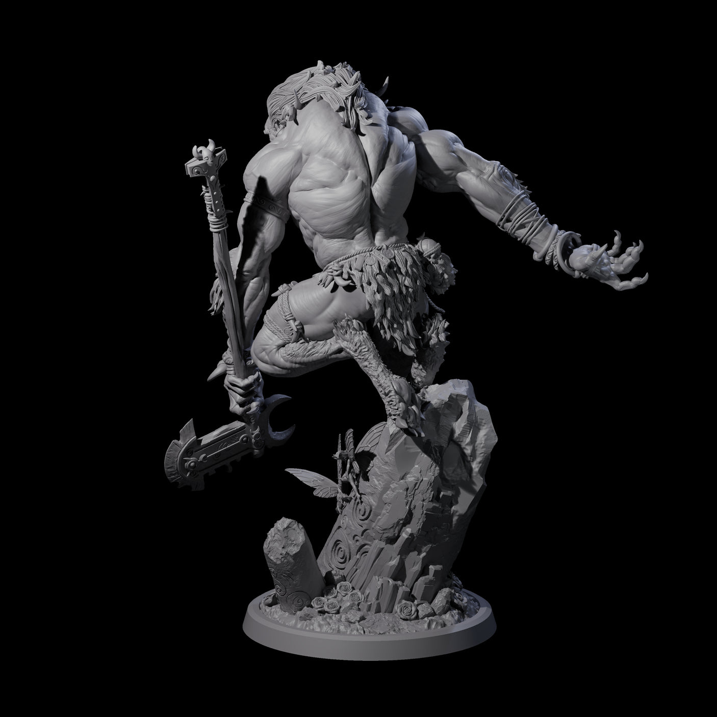 Howling Lycan A Miniature for Dungeons and Dragons, Pathfinder or other TTRPGs