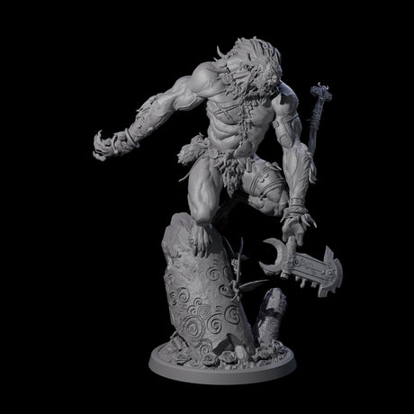 Howling Lycan A Miniature for Dungeons and Dragons, Pathfinder or other TTRPGs