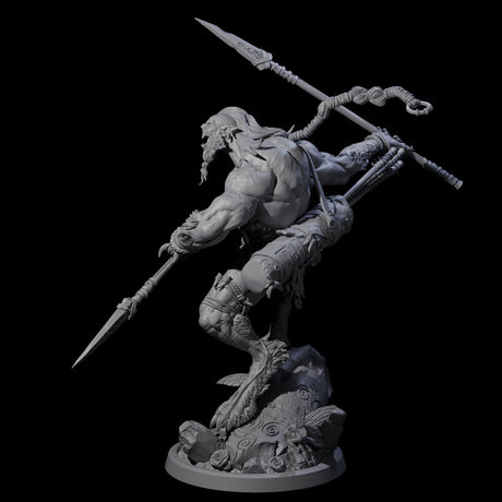 Howling Lycan B Miniature for Dungeons and Dragons, Pathfinder or other TTRPGs
