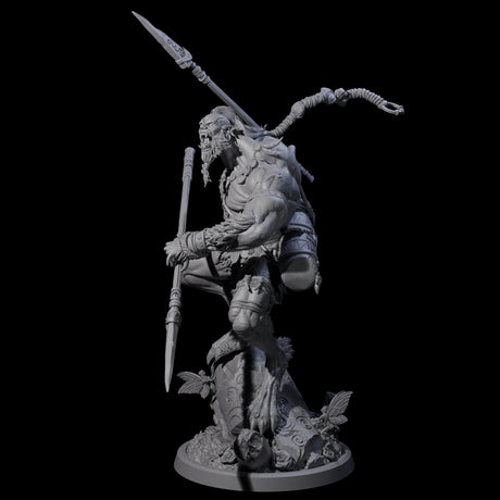 Howling Lycan B Miniature for Dungeons and Dragons, Pathfinder or other TTRPGs
