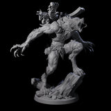 Howling Lycan D Miniature for Dungeons and Dragons, Pathfinder or other TTRPGs