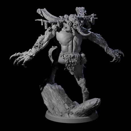 Howling Lycan D Miniature for Dungeons and Dragons, Pathfinder or other TTRPGs