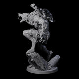 Howling Lycan D Miniature for Dungeons and Dragons, Pathfinder or other TTRPGs