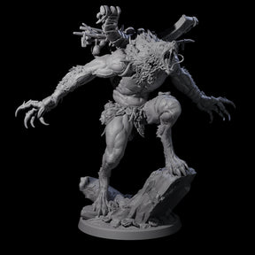 Howling Lycan D Miniature for Dungeons and Dragons, Pathfinder or other TTRPGs