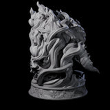 Huge Flaming Skull Miniature for Dungeons and Dragons, Pathfinder or other TTRPGs
