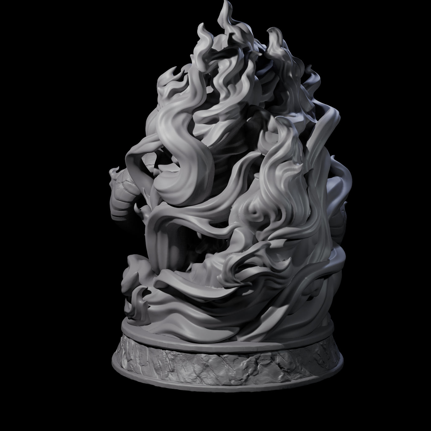 Huge Flaming Skull Miniature for Dungeons and Dragons, Pathfinder or other TTRPGs