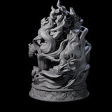 Huge Flaming Skull Miniature for Dungeons and Dragons, Pathfinder or other TTRPGs