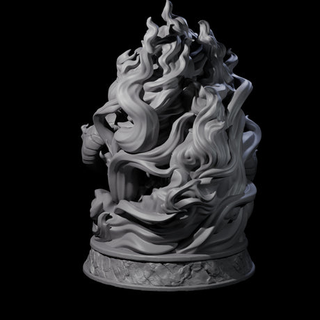 Huge Flaming Skull Miniature for Dungeons and Dragons, Pathfinder or other TTRPGs