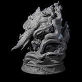 Huge Flaming Skull Miniature for Dungeons and Dragons, Pathfinder or other TTRPGs