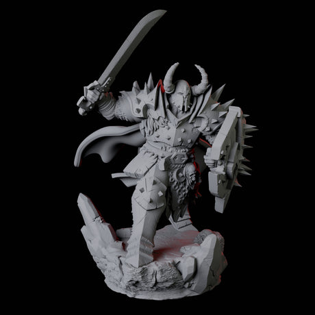 Hulking Armoured Barbarian B Miniature for Dungeons and Dragons, Pathfinder or other TTRPGs