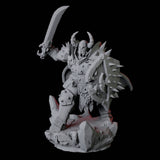 Hulking Armoured Barbarian B Miniature for Dungeons and Dragons, Pathfinder or other TTRPGs