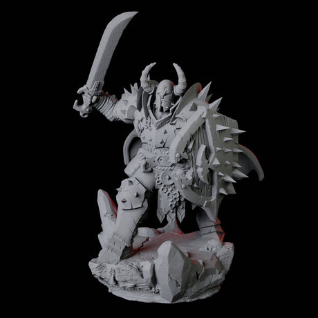 Hulking Armoured Barbarian B Miniature for Dungeons and Dragons, Pathfinder or other TTRPGs