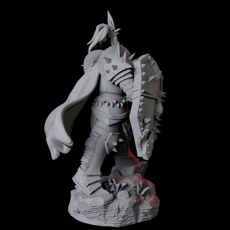 Hulking Armoured Barbarian C Miniature for Dungeons and Dragons, Pathfinder or other TTRPGs