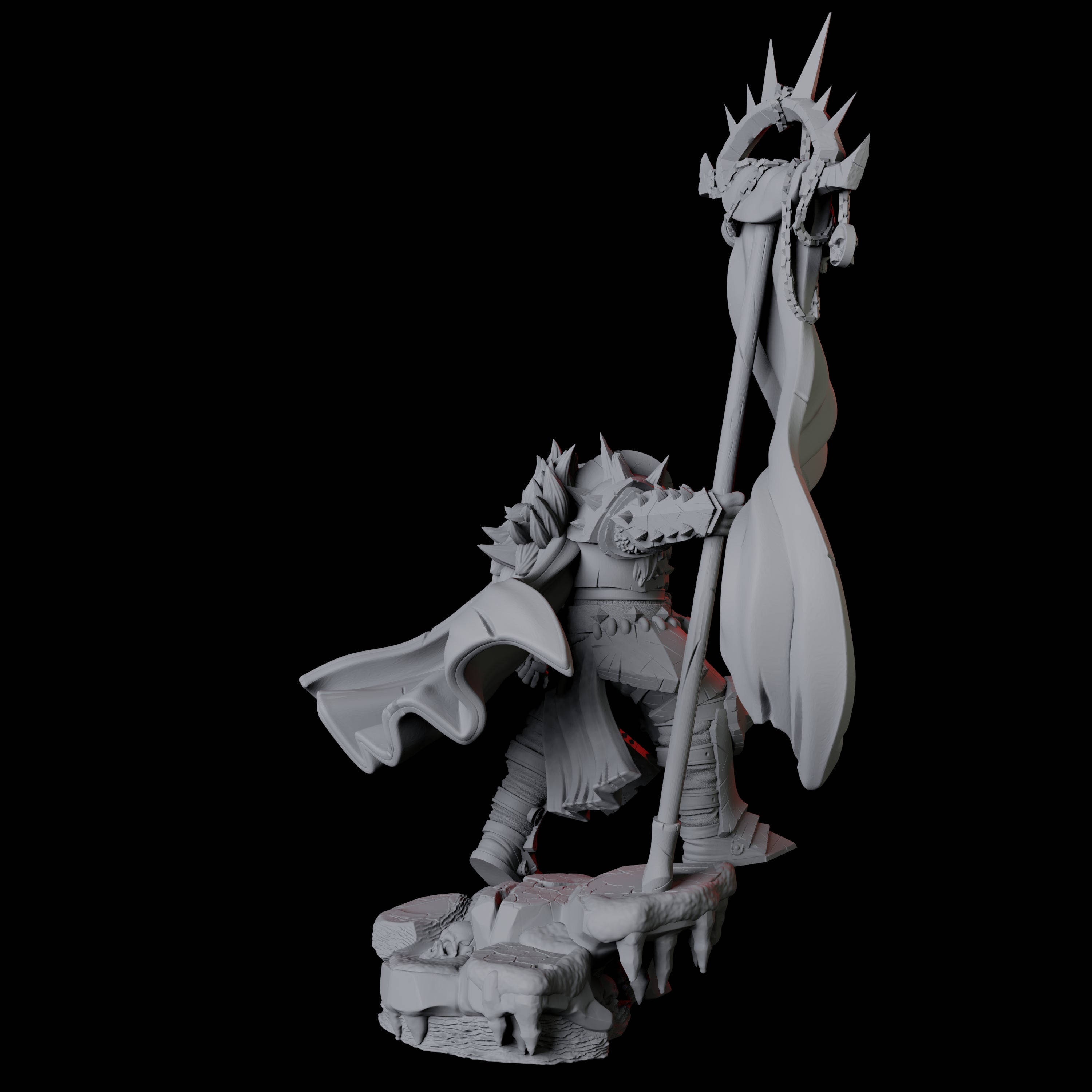 Hulking Armoured Barbarian D Miniature for Dungeons and Dragons, Pathfinder or other TTRPGs