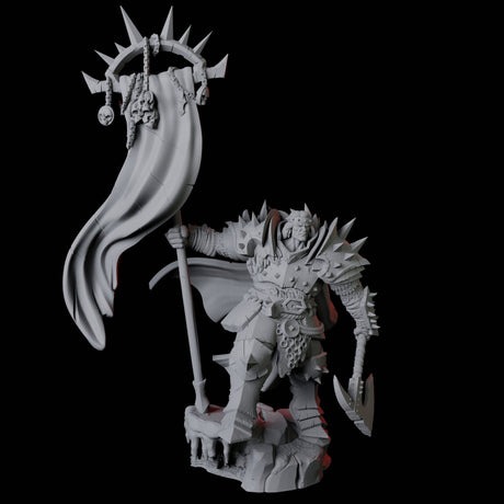 Hulking Armoured Barbarian D Miniature for Dungeons and Dragons, Pathfinder or other TTRPGs