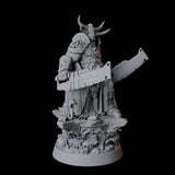Hulking Armoured Warrior Miniature for Dungeons and Dragons, Pathfinder or other TTRPGs