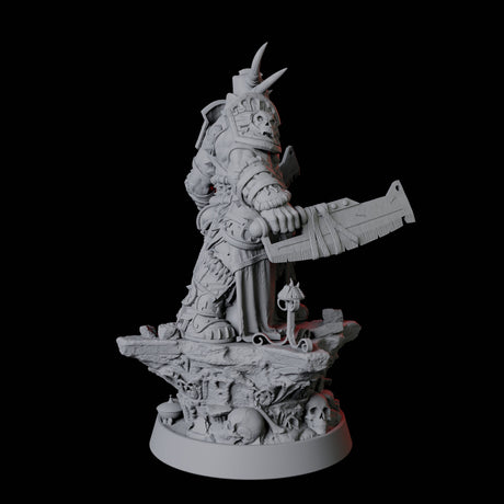 Hulking Armoured Warrior Miniature for Dungeons and Dragons, Pathfinder or other TTRPGs