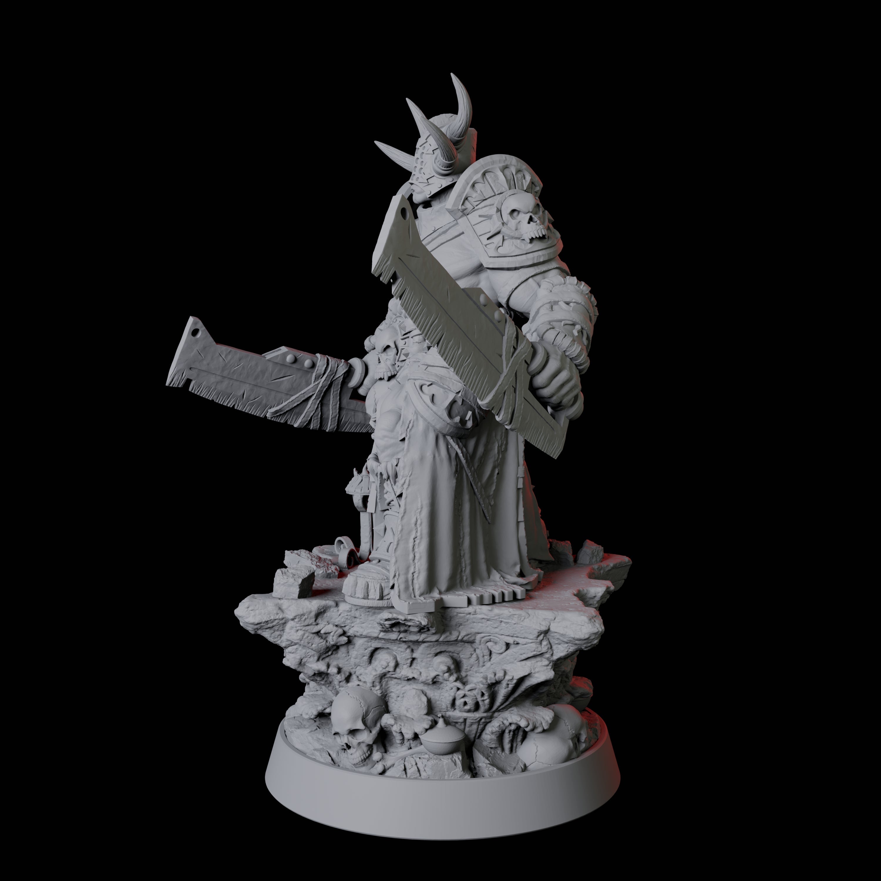 Hulking Armoured Warrior Miniature for Dungeons and Dragons