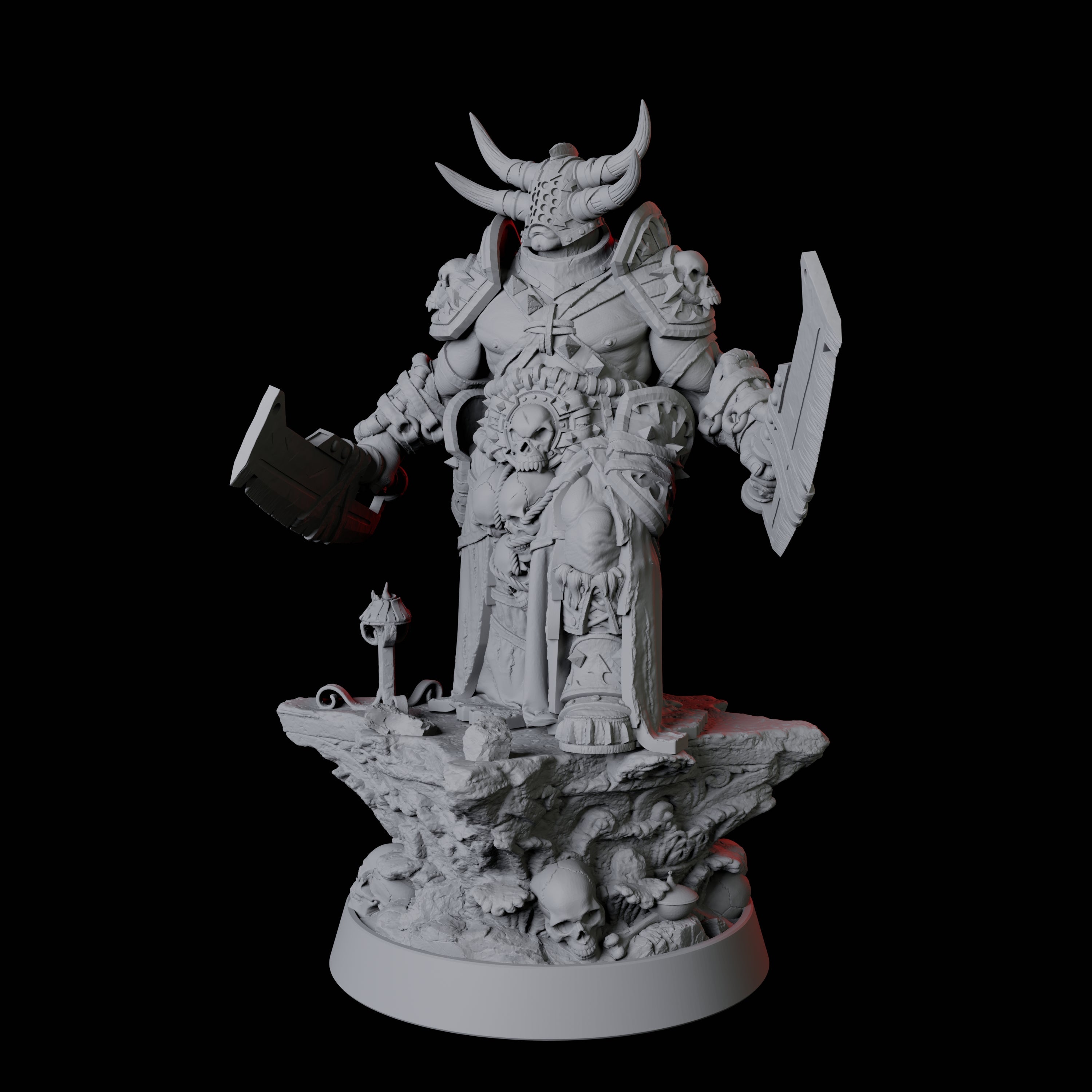 Hulking Armoured Warrior Miniature for Dungeons and Dragons