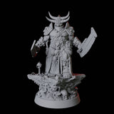 Hulking Armoured Warrior Miniature for Dungeons and Dragons, Pathfinder or other TTRPGs